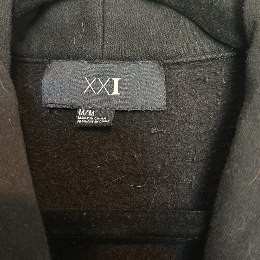 Black Cotton Moto Jacket - Picture 4 of 5